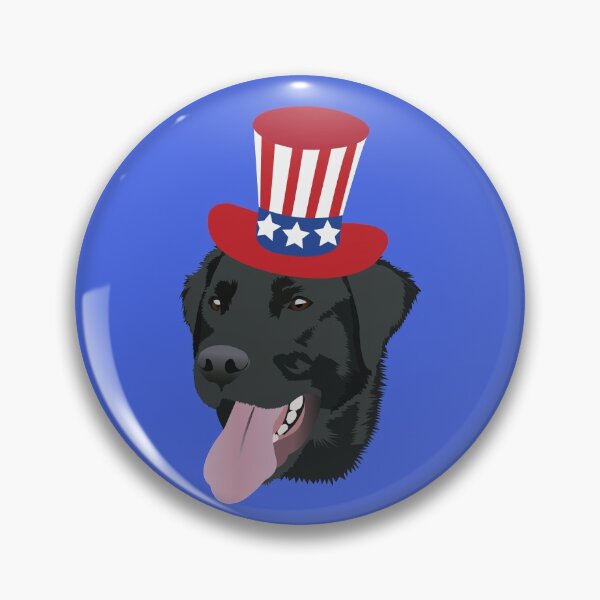 Item preview, Patriotic Black Lab Dog designed and sold by KCPetPortraits.