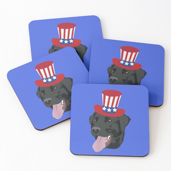 Item preview, Patriotic Black Lab Dog designed and sold by KCPetPortraits.