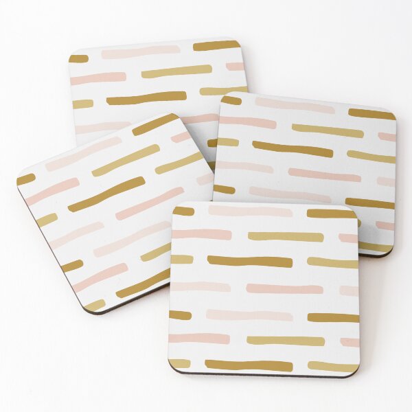 Item preview, Horizontal earth tones lines pattern designed and sold by hexdecor.