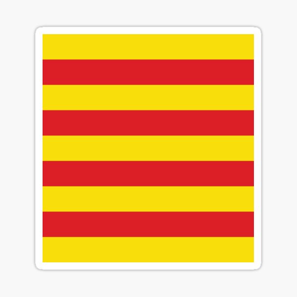Bandera de cataluña Pegatina