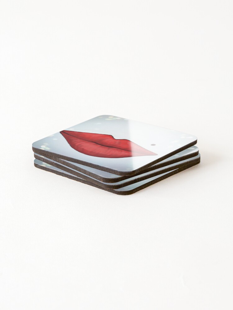 Thumbnail 4 of 5, Coasters (Set of 4), Lips designed and sold by Rkwkinnard.