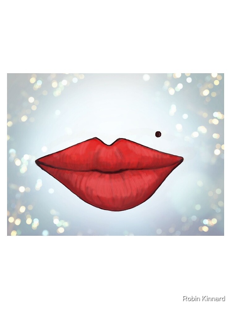 Thumbnail 3 of 3, Scarf, Lips designed and sold by Rkwkinnard.
