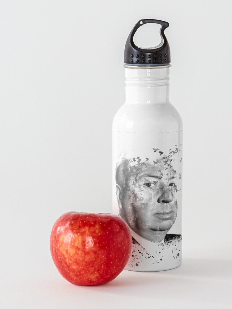 Alternate view of Alfred Hitchcock White Collage by Burro Water Bottle