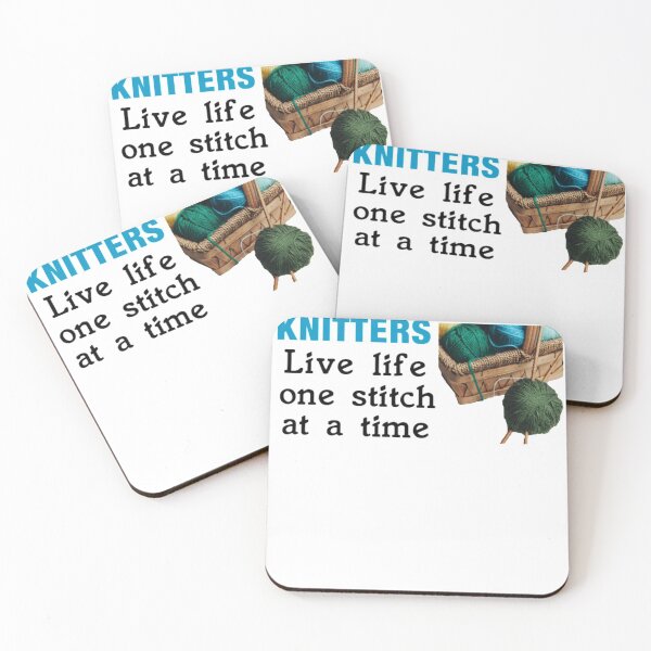 Item preview, KNITTERS Live Life One Stitch at a Time designed and sold by seize39.
