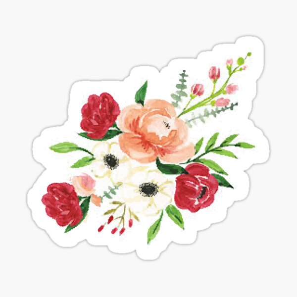 Flower Stickers,Wildflower Stickers ,Sticker, Cute Flower Water Bottle Waterproof Laptop Phone Stickers purple, Cute Cartoon Flower Sticker Sticker