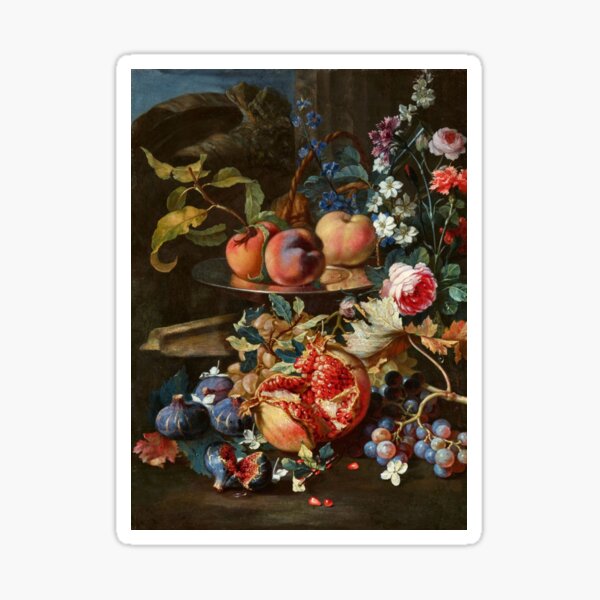 Item preview, Still Life with Fruit and Flowers designed and sold by zyeuxo.