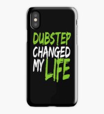 Dubstep Changed My life (neon green) iPhone Case