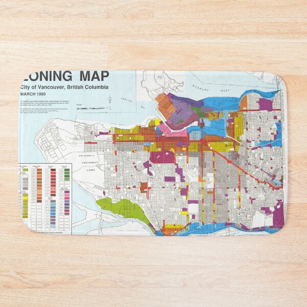 Item preview, Vancouver Zoning Map, 1990 designed and sold by FOVCA.