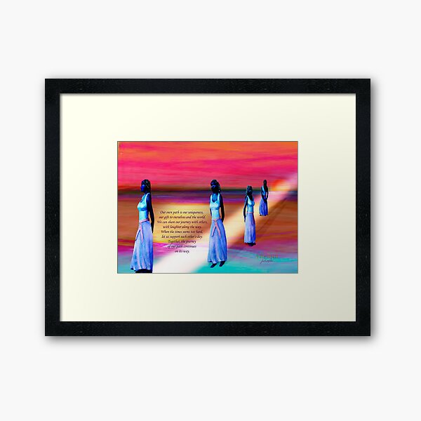 The Path Framed Art Print