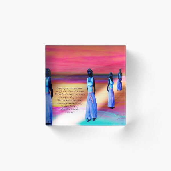 The Path Acrylic Block