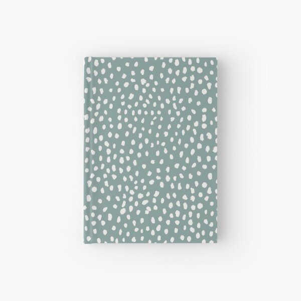 Sea Green Dalmatian Print Mask Hardcover Journal