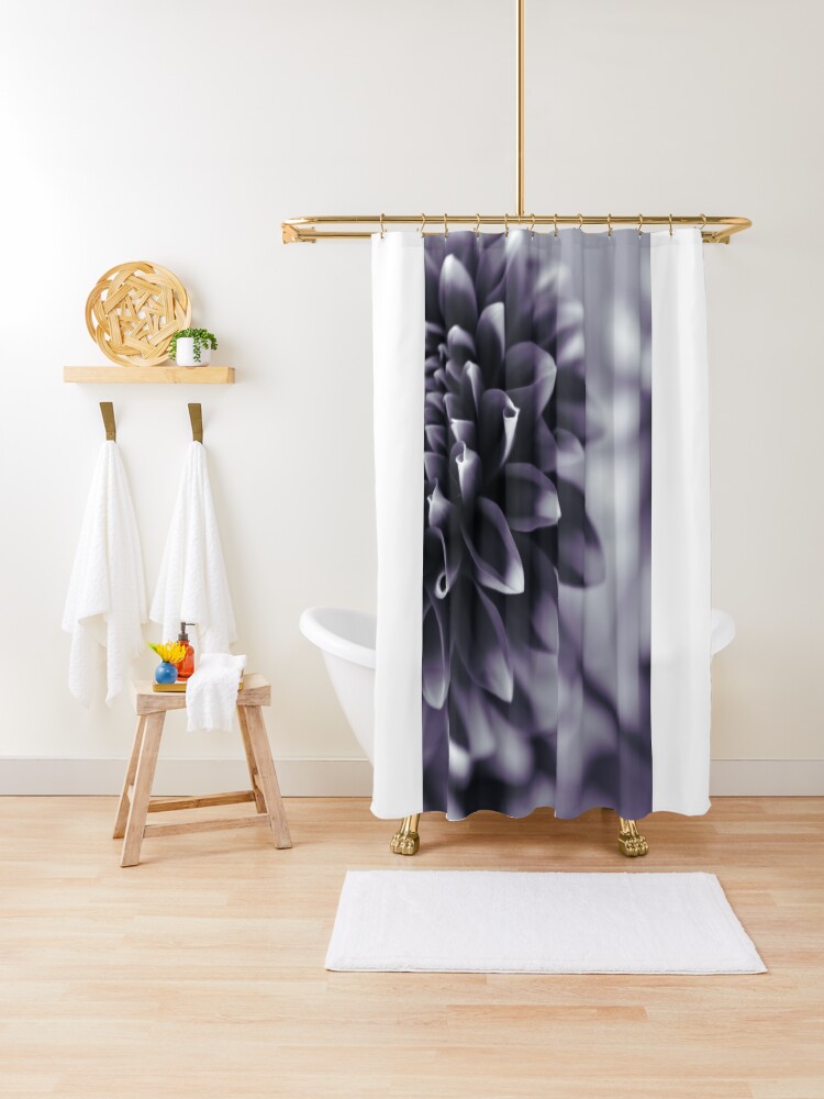 Thumbnail 1 of 5, Shower Curtain, Dramatic Petals designed and sold by DonnaMariePhoto.