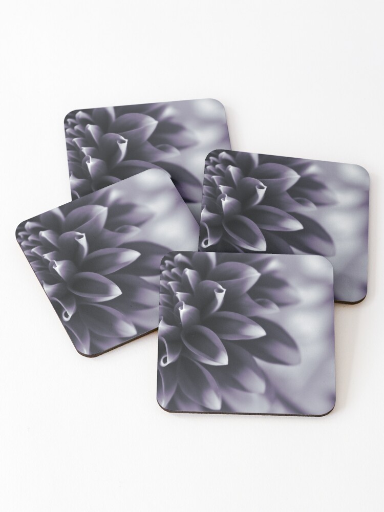 Thumbnail 1 of 5, Coasters (Set of 4), Dramatic Petals designed and sold by DonnaMariePhoto.