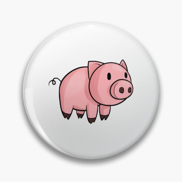 Artikelvorschau, Bouncing Cartoon Pig entworfen und verkauft von Budgiebirb.