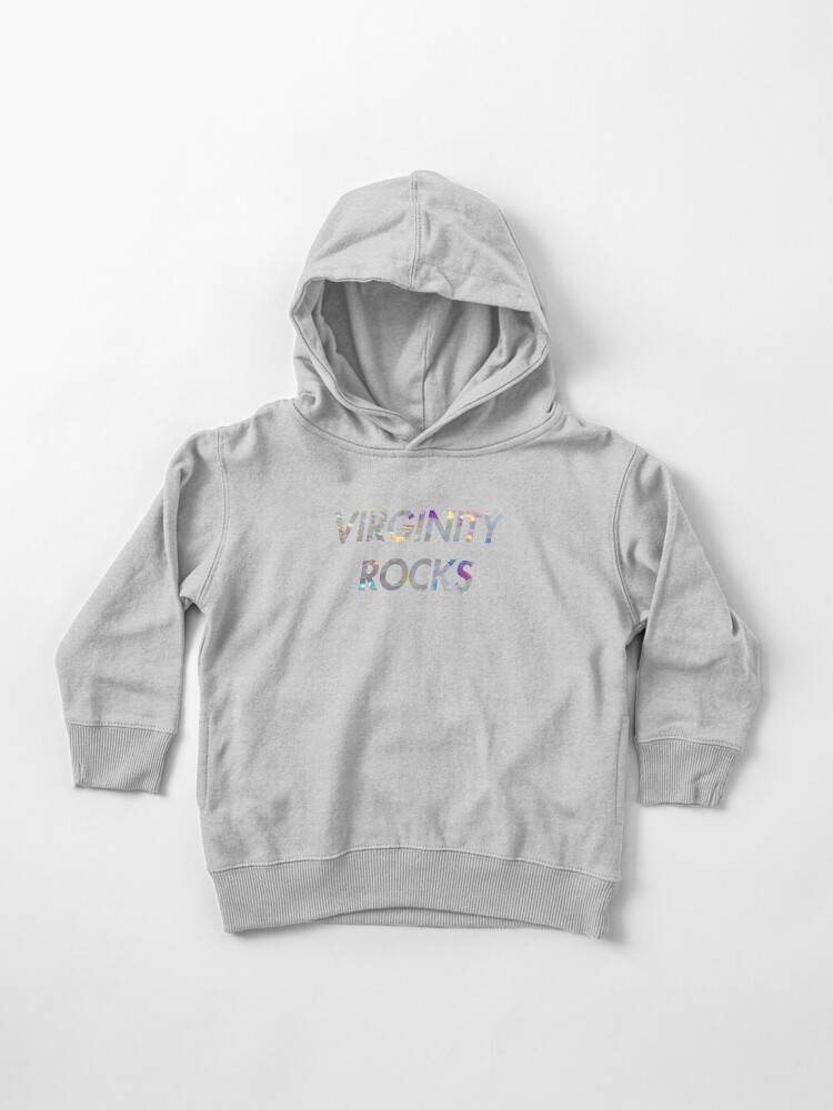 virginity rocks hoodie grey