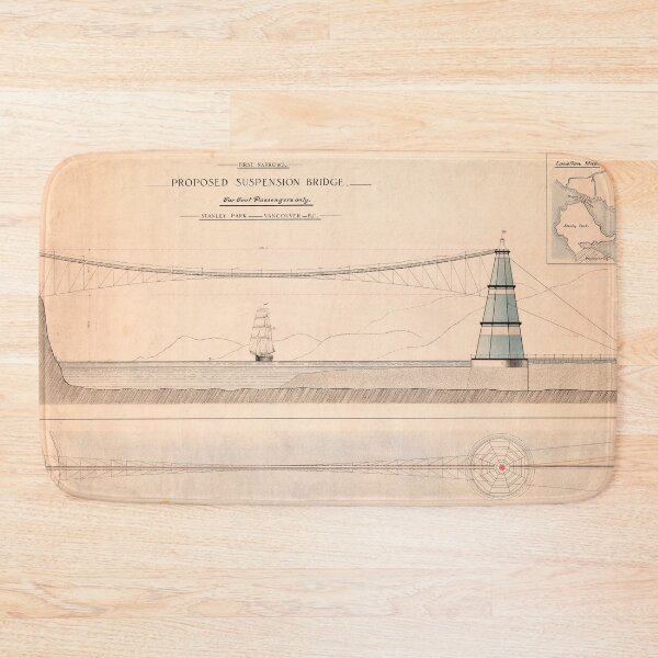 Item preview, First Narrows Proposed Suspension Bridge for Foot Passengers Only designed and sold by FOVCA.
