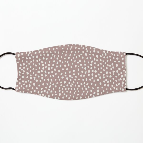 Mauve Dalmatian Print Mask Kids Mask