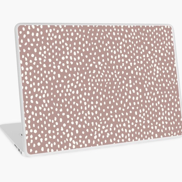 Mauve Dalmatian Print Mask Laptop Skin