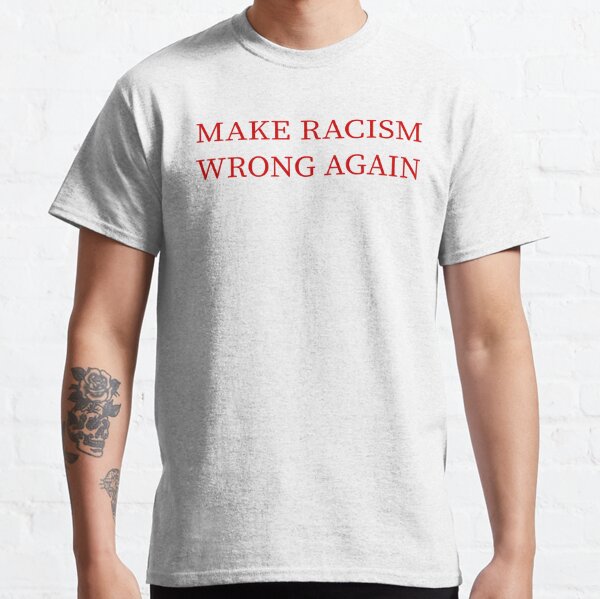 Make Racism Wrong Again 0 Mens Long Sleeve Crew Neck Pullover 