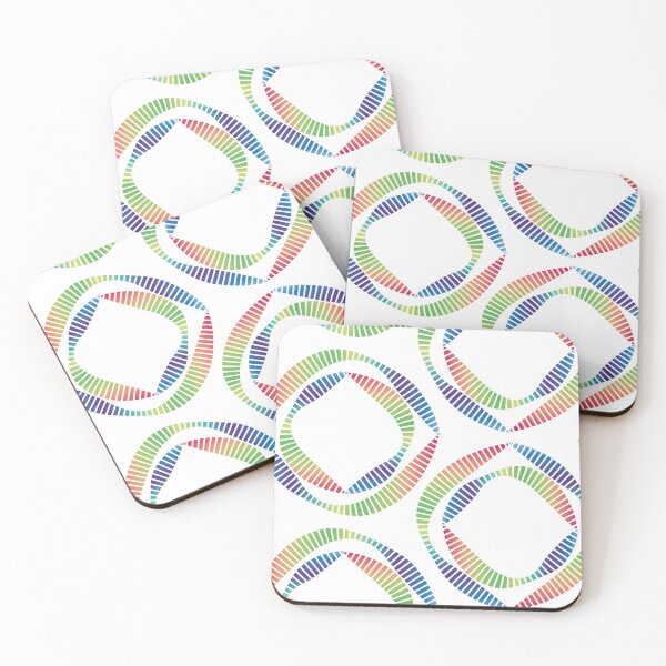 Item preview, Ribbon Circles of Rainbow designed and sold by Colour Angel by KV.