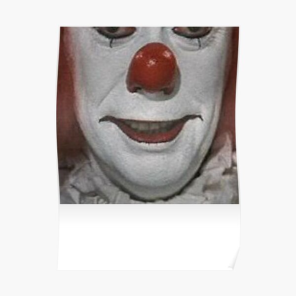 Clown Film Posters Redbubble - roblox clown mask in real life