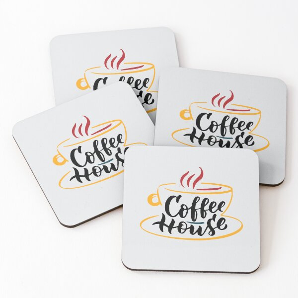 Item preview, Coffee house, coffee slogan with coffee mug on white background designed and sold by coffeeapparel.