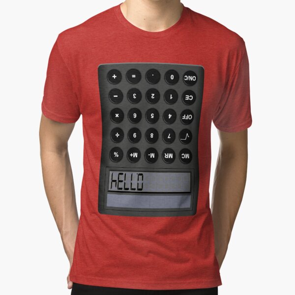 Calculator HELLO 0.7734 Highschool Words Upsidedown Poster for Sale by  IceCapDesigns