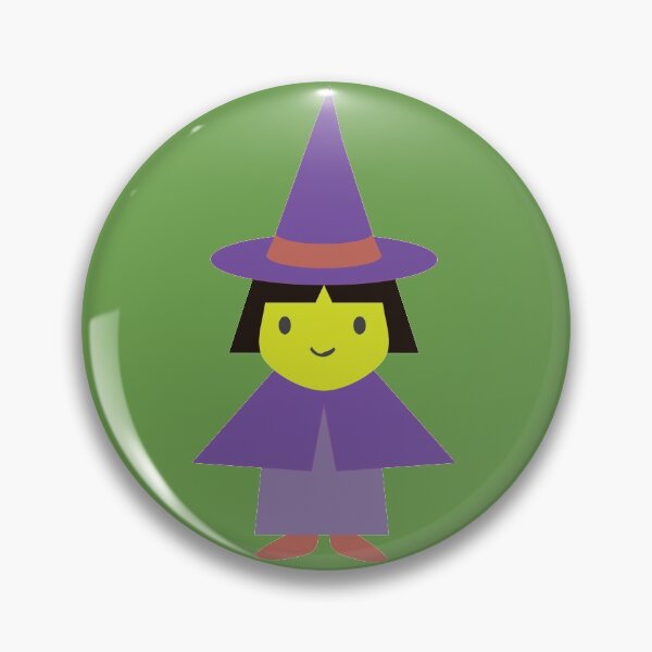 Item preview, Adorable Little Cartoon Witch Dressed in Purple designed and sold by Hedgie Designs.