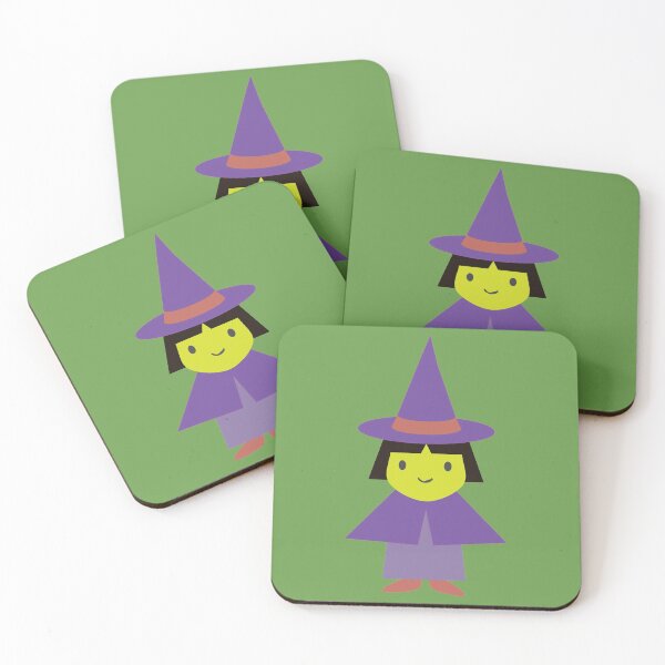 Item preview, Adorable Little Cartoon Witch Dressed in Purple designed and sold by Hedgie Designs.