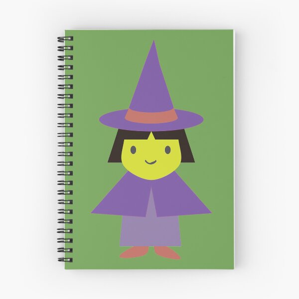Item preview, Adorable Little Cartoon Witch Dressed in Purple designed and sold by Hedgie Designs.