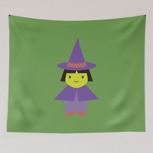 Item preview, Adorable Little Cartoon Witch Dressed in Purple designed and sold by Hedgie Designs.