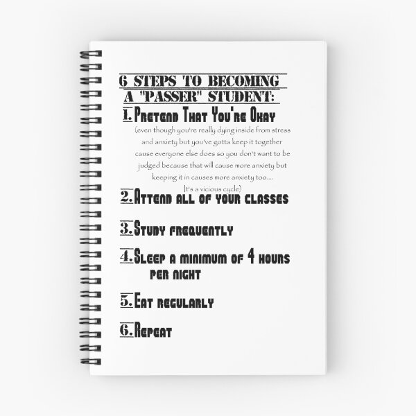 Item preview, 6 Steps to Becoming A "Passer" Student designed and sold by Femnar.