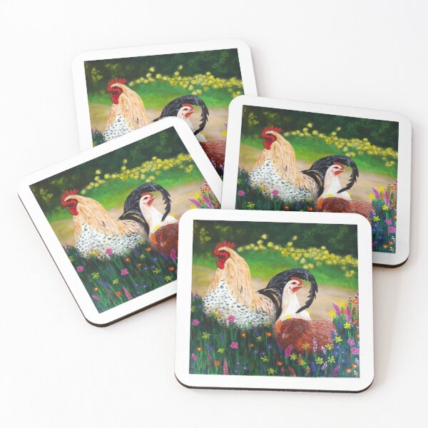 Item preview, Chooks with Flowers designed and sold by MerrilynW.