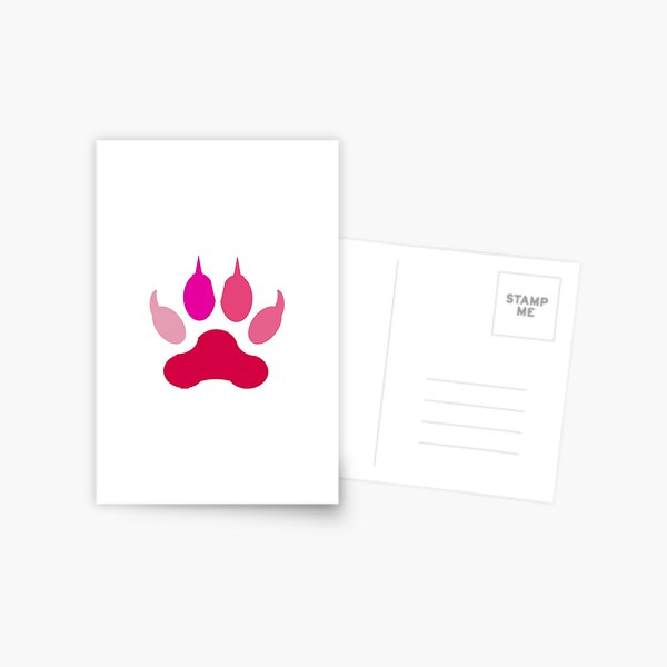 The Pink Paw Postcard