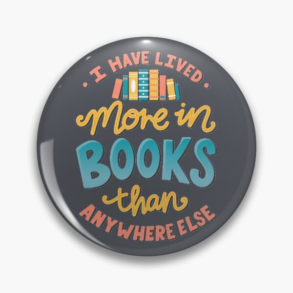 Item preview, Live In Books - Bookish Quote designed and sold by Kit Cronk.
