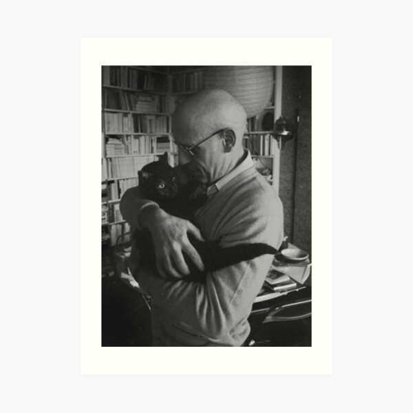 Foucault et un chat Impression artistique