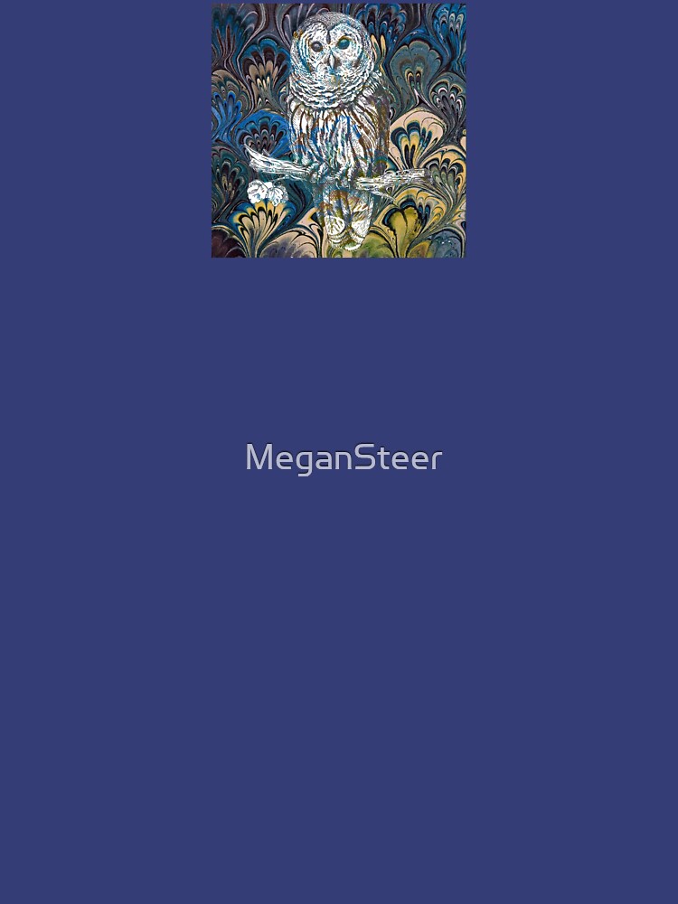 Owl in Blue by MeganSteer