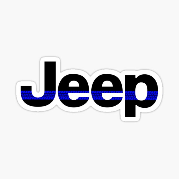 Jeep Thin Blue Line Sticker