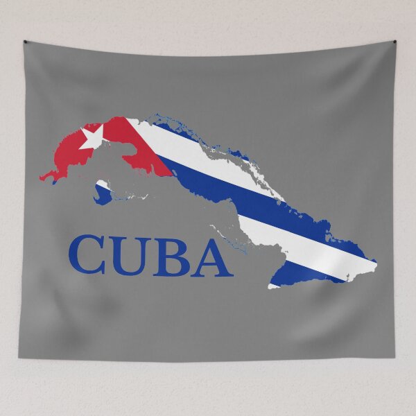 Item preview, Cuba Map flag designed and sold by marosharaf.