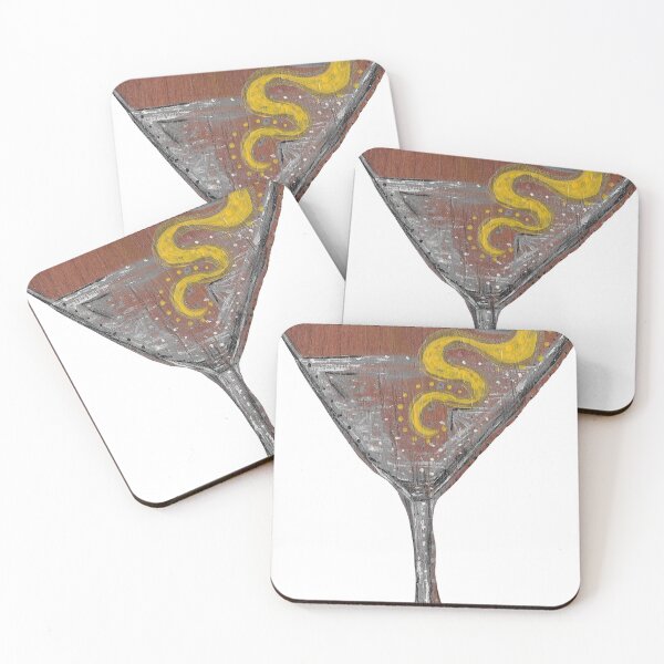 Item preview, Martini, White Background designed and sold by Jellyfishdrinks.