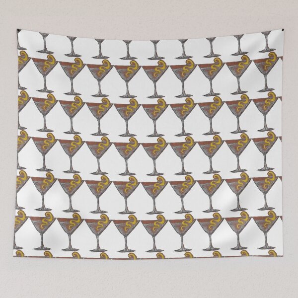Item preview, Martini, White Background designed and sold by Jellyfishdrinks.