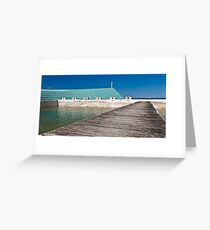 Newcastle Ocean Baths Greeting Card