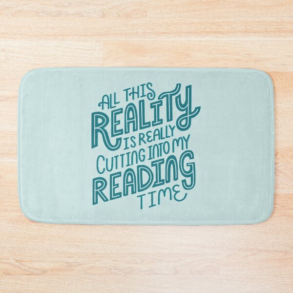 Item preview, Reality Vs. Reading Book Nerd Quote Lettering designed and sold by Kit Cronk.