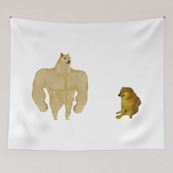 Item preview, Swole Doge vs. Cheems designed and sold by digitul.