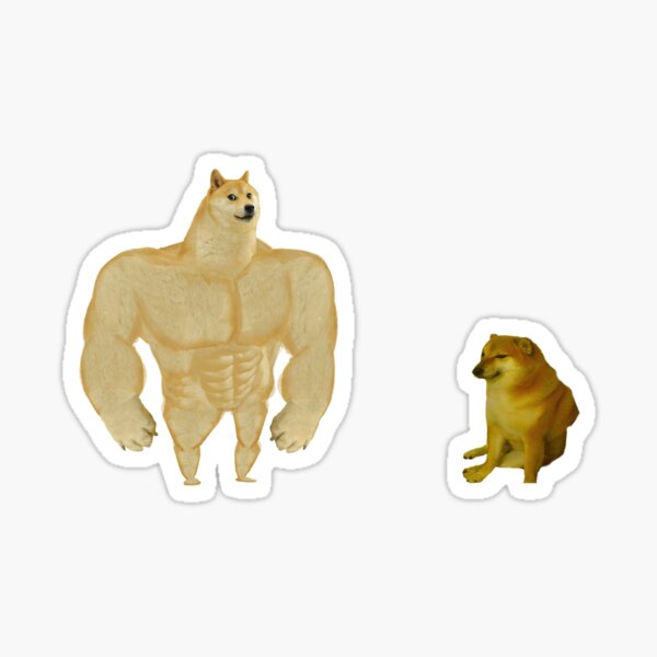 Item preview, Swole Doge vs. Cheems designed and sold by digitul.