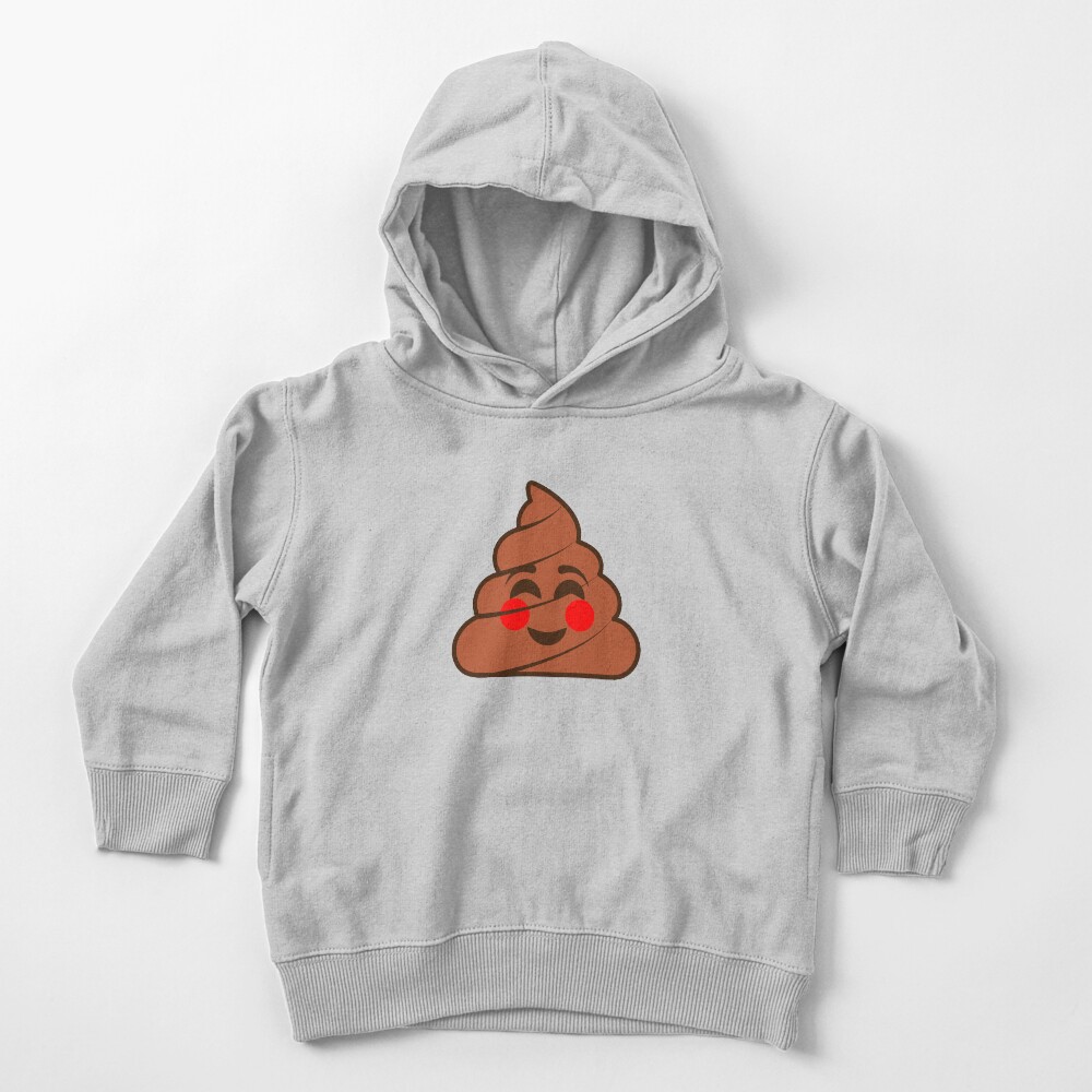 "Poop Emoji Blush" Toddler Pullover Hoodie for Sale by Redbubble