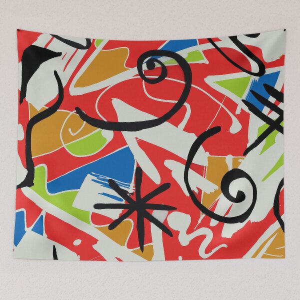 Item preview, Miro Inspired Abstract  designed and sold by Leslie Rogers Todder.