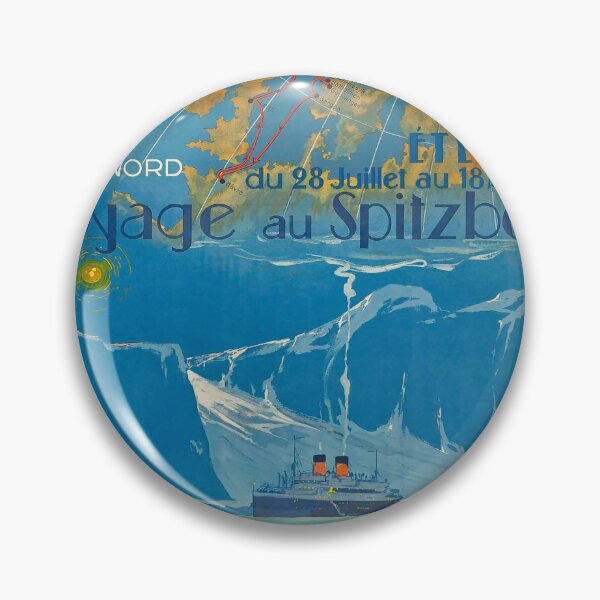 Item preview, Vers la Banquise vintage travel poster designed and sold by stickart-marek.