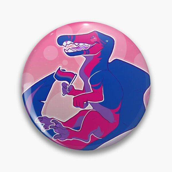 Item preview, Bi Pride Spinosaurus designed and sold by MagpieMunchie.