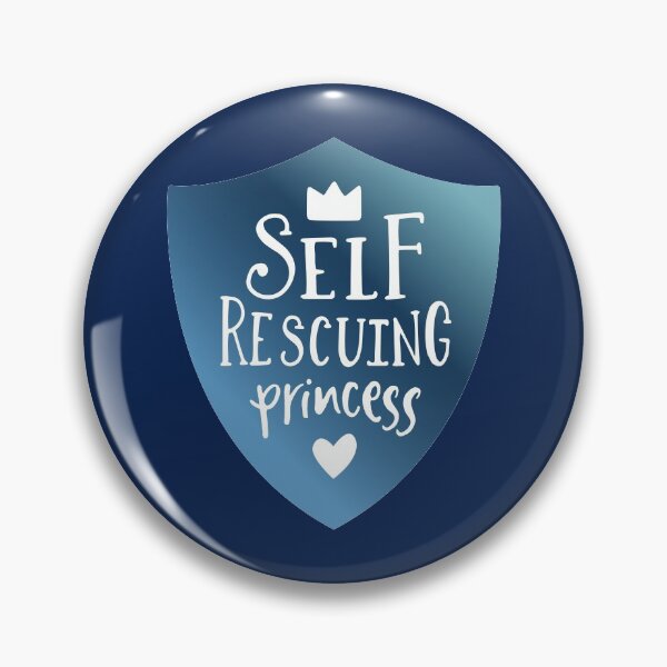 Item preview, Self Rescuing Princess Feminist Blue designed and sold by Kit Cronk.